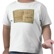 Pages du score 'de l'art du Fugue T-shirts