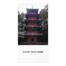 Pagoda dans le monastère japonais photocarte