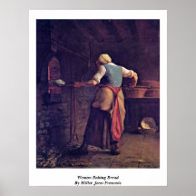 Pain de cuisson de femme par le millet (ii) Jean-F Affiches