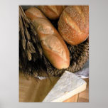 Pain et fromage affiches