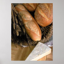 Pain et fromage affiches