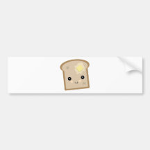 pain grillé mignon de kawaii adhésifs pour voiture