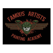 Paintball célèbre d'artistes cartes postales