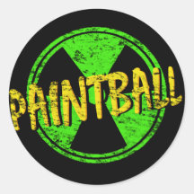 Paintball radioactif adhésif