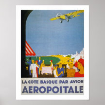 Pair Basque Avion de Cote de La Posters
