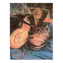 Paire de chaussures, de Vincent van Gogh de cru to Carte Postale