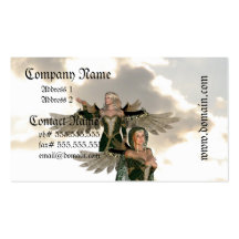 Paires de cartes de visite d'anges carte de visite