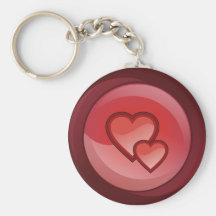 Paires de coeurs Keychain Porte-clefs