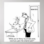 Paires de prêteur de pièces privées affiche