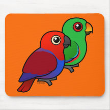 Paires d'Eclectus Tapis De Souris