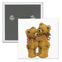 Paires mignonnes de Noël Badges Avec Agrafe