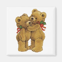 Paires mignonnes de Noël Magnets Pour Réfrigérateur