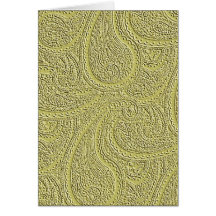 Paisley en céleri carte de vœux