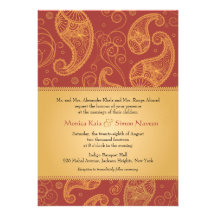 Paisley rêve le mariage invitations personnalisées
