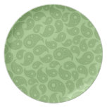 Paisley vert assiettes