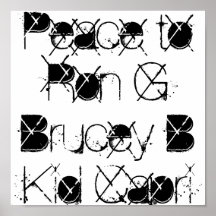 paix à ron g posters