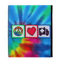 Paix, amour, ambulance coque folio iPad