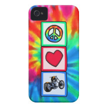 Paix, amour, couperets coques Case-Mate iPhone 4