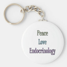 Paix, amour, endocrinologie porte-clés