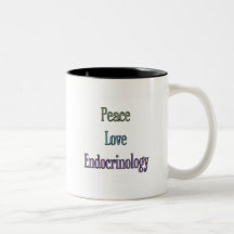 Paix, amour, endocrinologie tasse à café