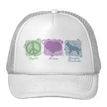 Paix, amour, et Berger en pastel Picards Casquettes De Camionneur