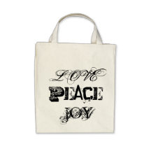 PAIX, AMOUR, JOIE SAC FOURRE-TOUT