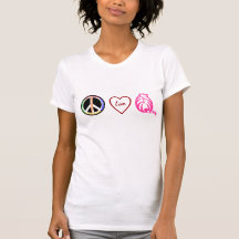 Paix, amour, Kitty T-shirts
