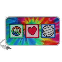 Paix, amour, volleyball haut-parleurs PC