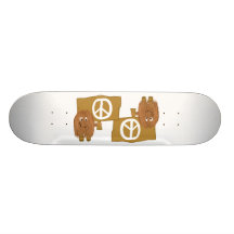Paix de Brown Planches À Roulettes Customisées