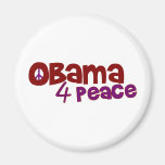 Paix d'Obama 4 Magnets