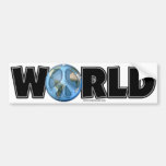 Paix du monde aussi autocollant pour voiture