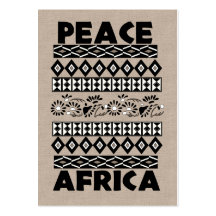 Paix en Afrique Cartes De Visite Professionnelles