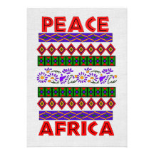 Paix en Afrique Cartons D'invitation