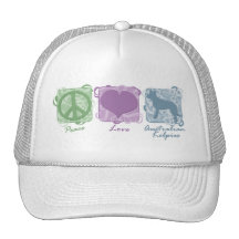 Paix en pastel, amour, et Kelpies australiens Casquette
