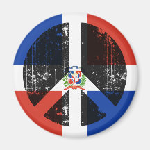 Paix en République Dominicaine Magnets Pour Réfrigérateur