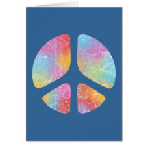 Paix II de pochoir Cartes De Vœux