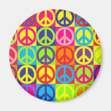 Paix multicolore aimants