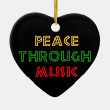 Paix par la musique décoration de noël