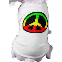 Paix-Signe de Rasta Manteau Pour Animal Domestique