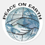 PAIX SUR des autocollants de la TERRE