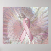 Paix sur l'affiche rose de ruban d'ailes angélique