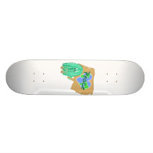 Paix sur terre plateaux de skateboards customisés