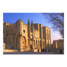 Palace du pape à Avignon avec des personnes Art Photographique
