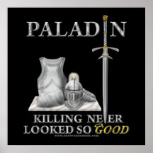 Paladin : Tuer non jamais regardé si bon Affiches