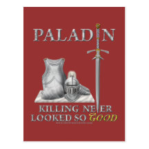 Paladin : Tuer non jamais regardé si bon Cartes Postales