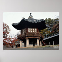 Palais de Changdok dans la chute Poster