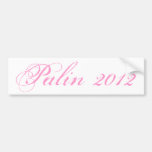 Palin 2012 adhésifs pour pare-chocs (roses) autocollant pour voiture
