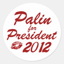 Palin pour le président autocollants ronds