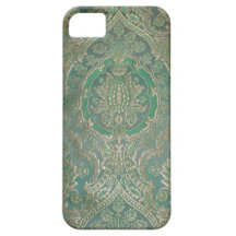 pâlissez - la soie libanaise brodée par vert coques iPhone 5 Case-Mate
