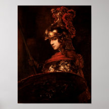 Pallas Athéna ou, figure blindée, 1664-65 Poster